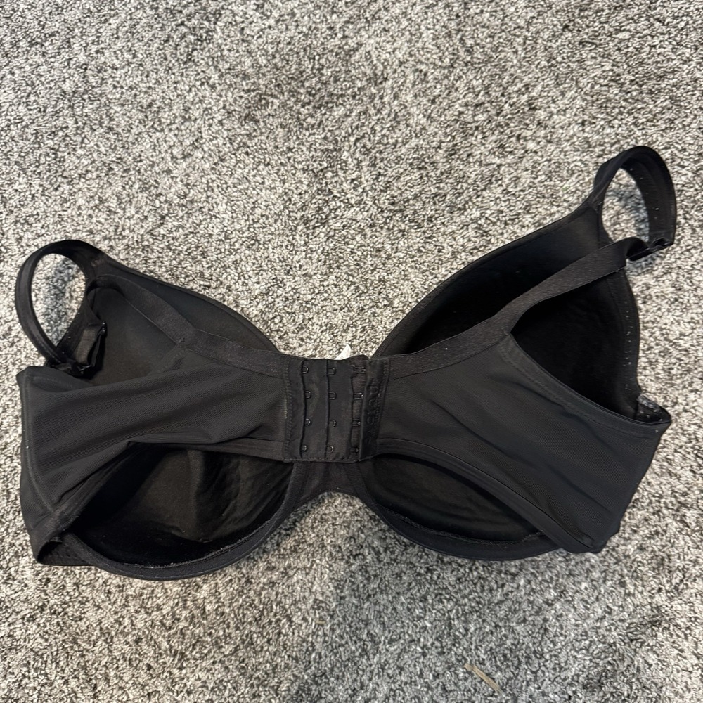 Cacique Lightly Lined T-shirt Full Coverage Bra Size 40DDD Underwired Black - Picture 4 of 9